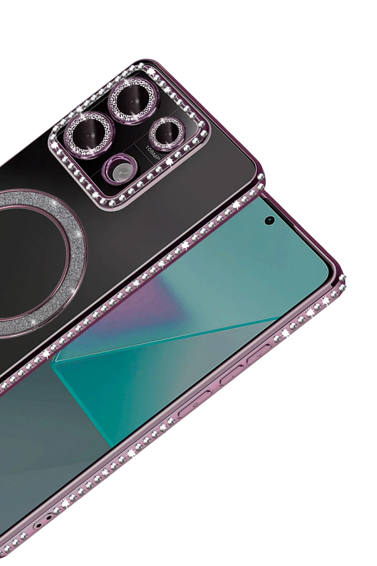 Newface Xiaomi Redmi 13C Joke Simli Magneticsafe Kılıf - Pembe