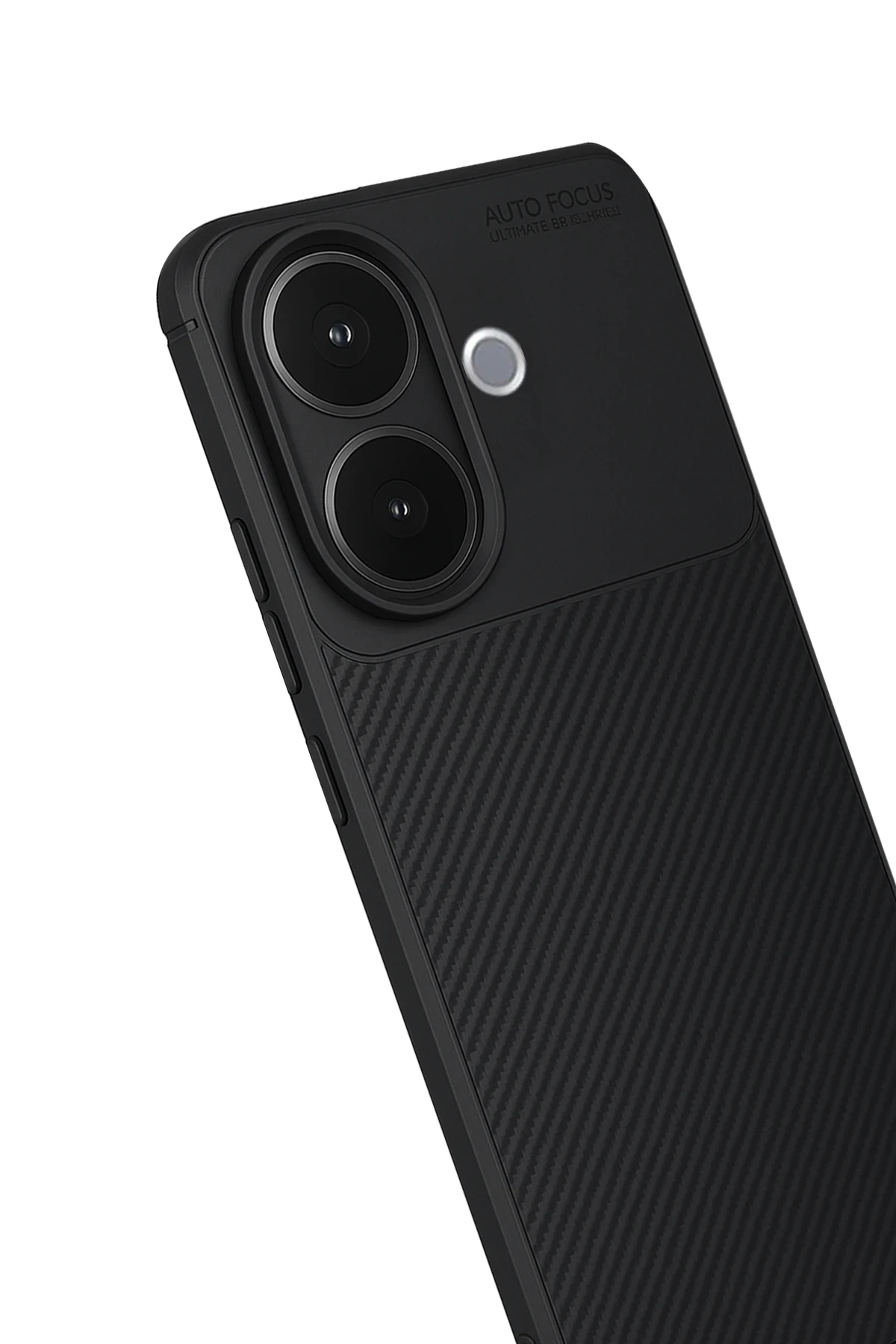 Newface Vivo V60 Lite Auto Focus Karbon Kapak - Siyah