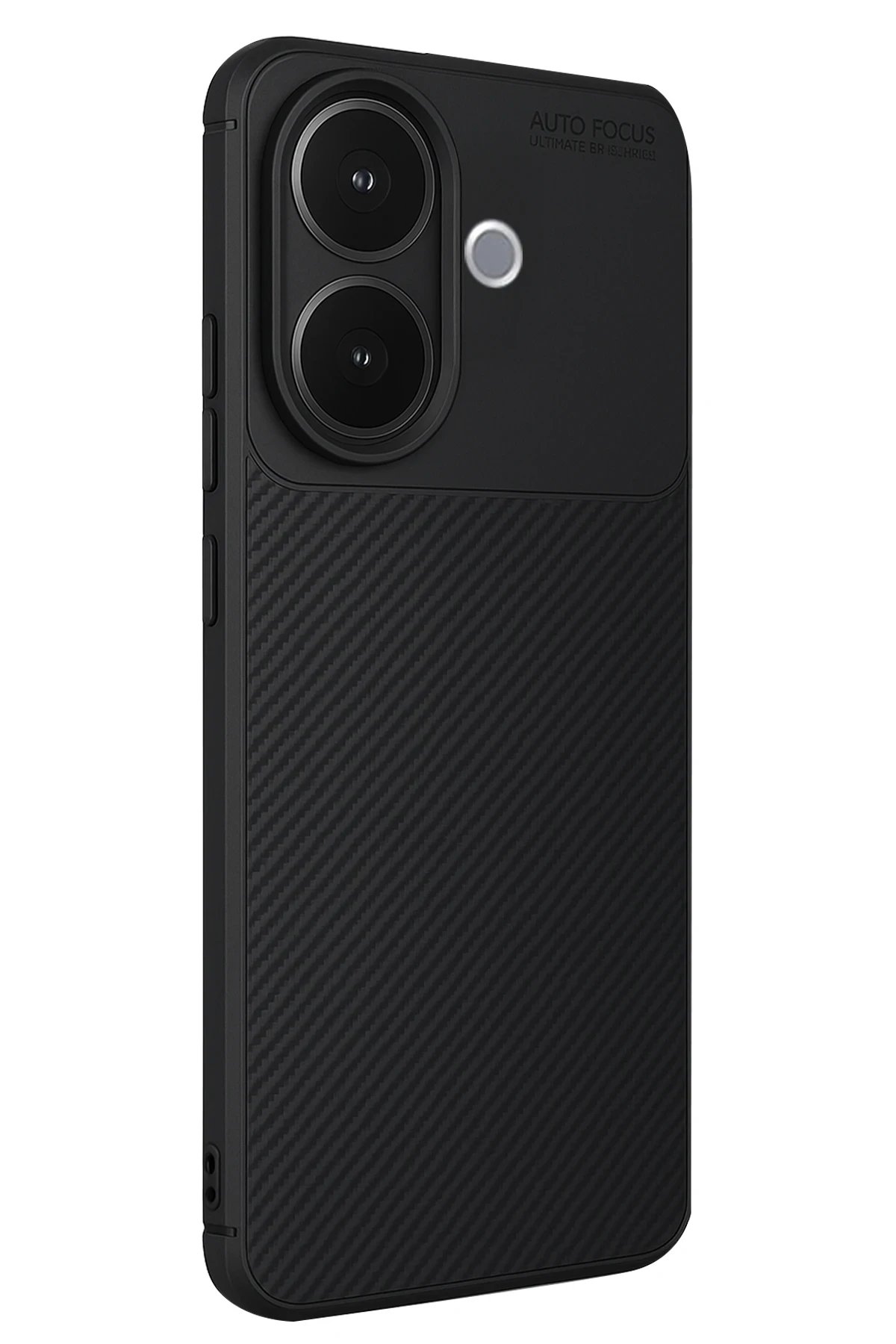 Newface Vivo V60 Lite Auto Focus Karbon Kapak - Siyah