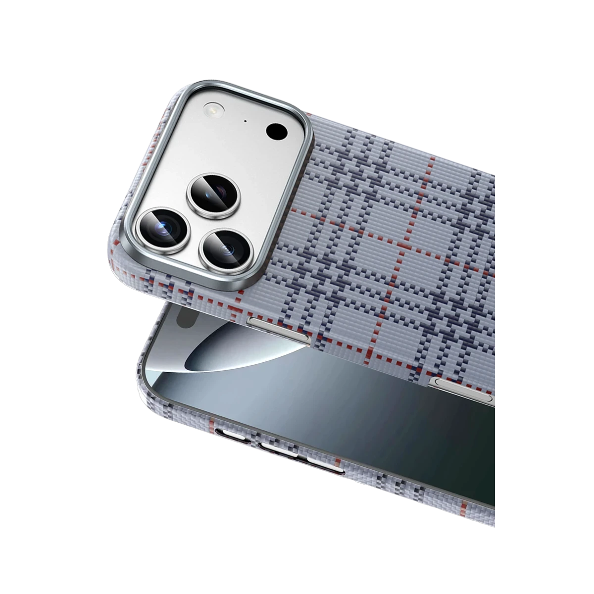 Keephone Apple iPhone 17 Pro Max Scots Kevlar Magsafe Kılıf - Natural Grey