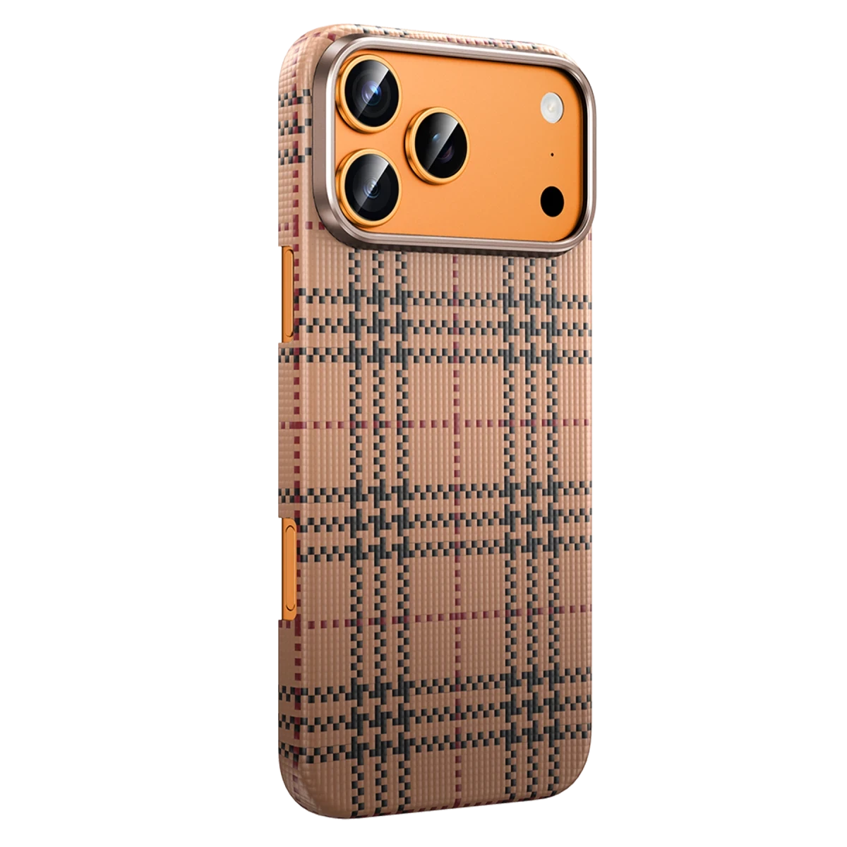 Keephone Apple iPhone 17 Pro Scots Kevlar Magsafe Kılıf - Çöl Titanyum