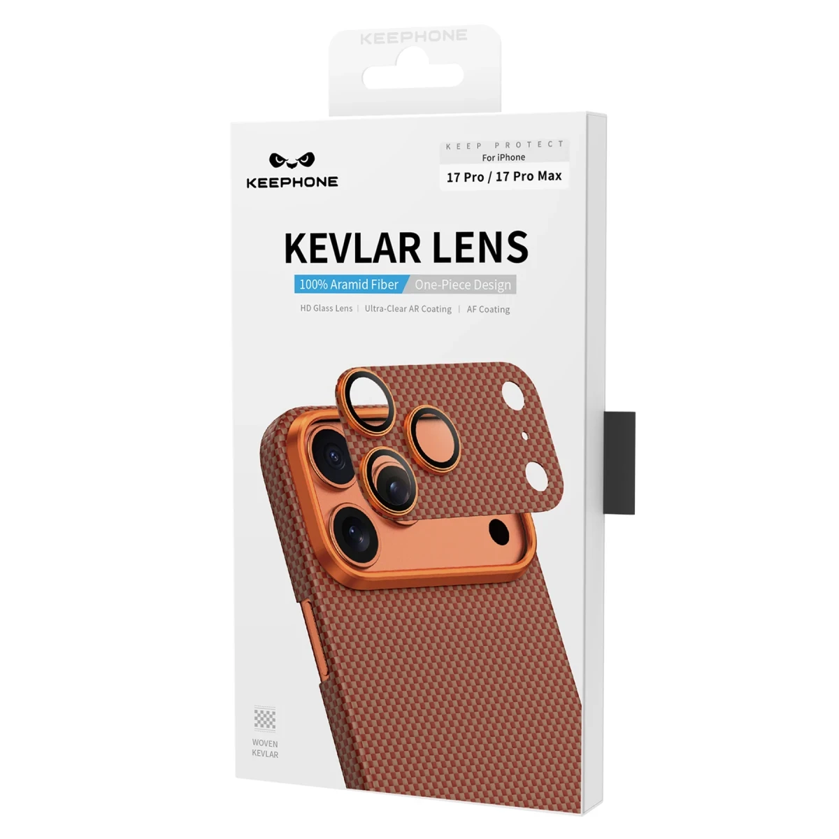Keephone Apple iPhone 17 Pro Max Kevlar Kamera Lens - Siyah 2