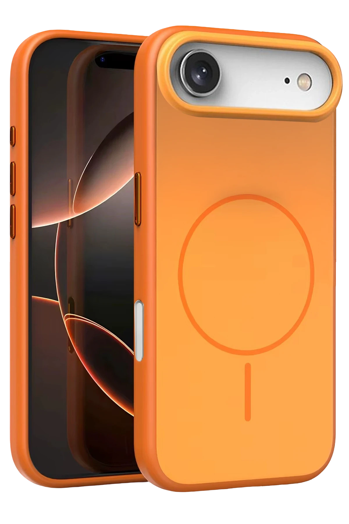 Newface Apple iPhone 17 Air Neva Magsafe Kapak - Turuncu