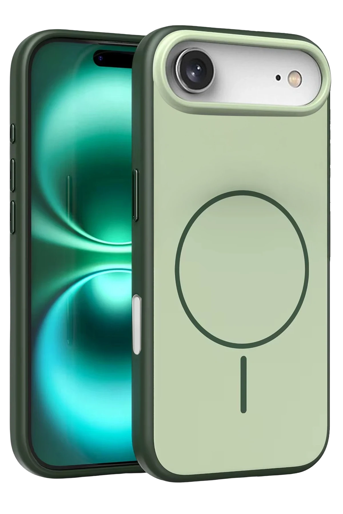 Newface Apple iPhone 17 Air Neva Magsafe Kapak - Koyu Yeşil