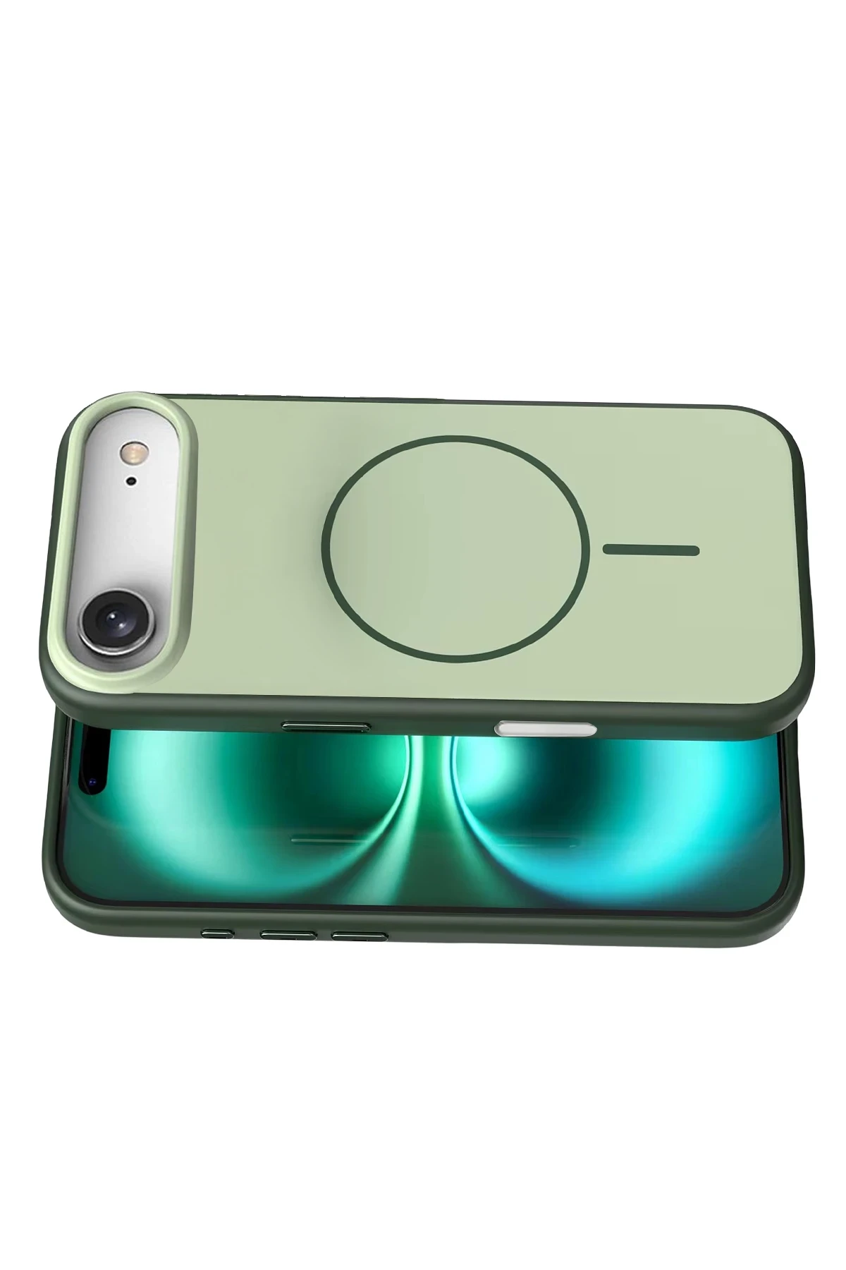 Newface Apple iPhone 17 Air Neva Magsafe Kapak - Koyu Yeşil