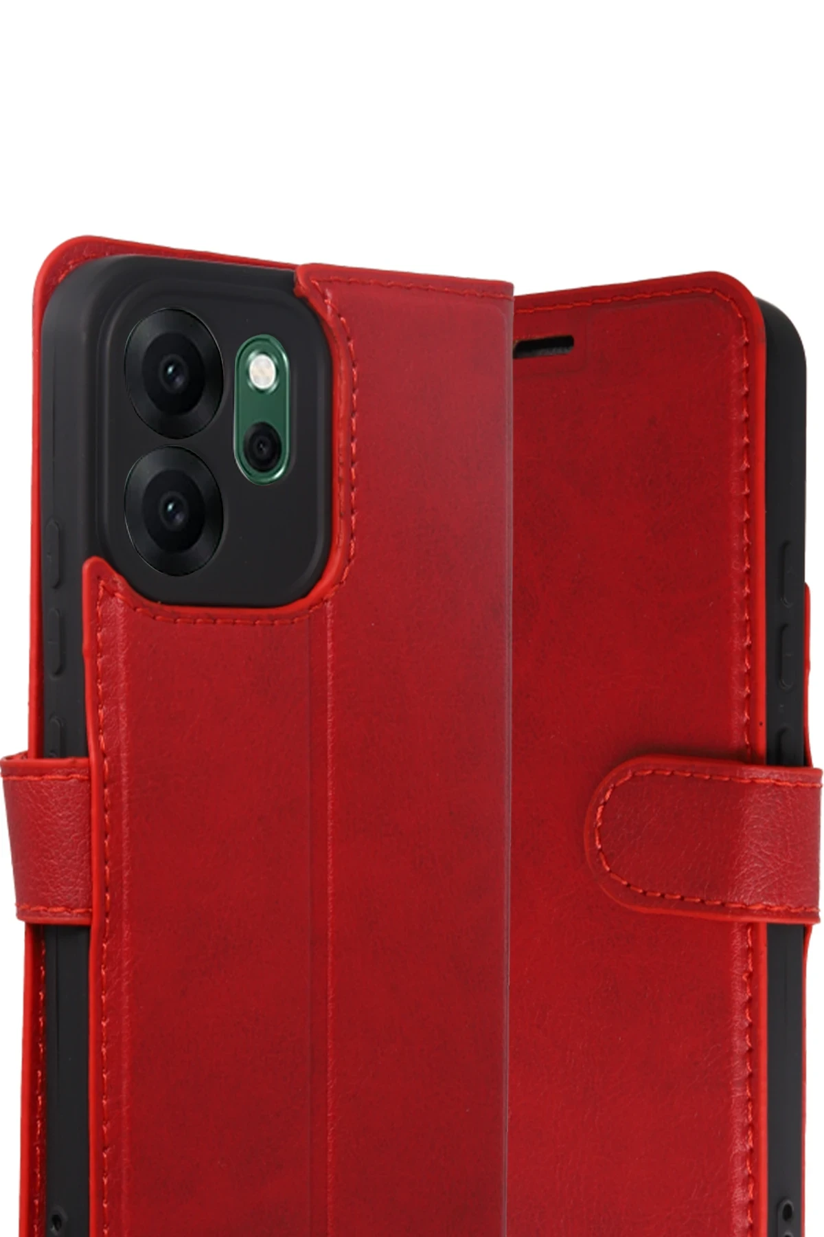 Newface Oppo Reno 14F Trend S Plus Kapaklı Kılıf - Kırmızı