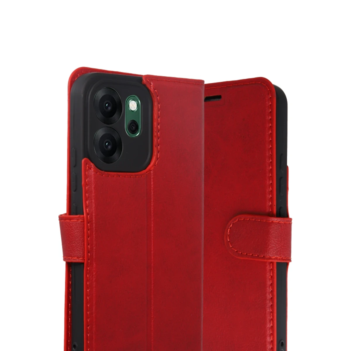 Newface Oppo Reno 14F Trend S Plus Kapaklı Kılıf - Kırmızı — görsel 5