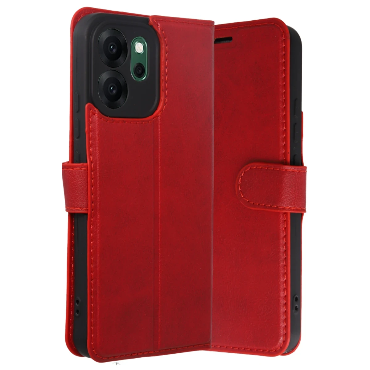 Newface Oppo Reno 14F Trend S Plus Kapaklı Kılıf - Kırmızı — görsel 4