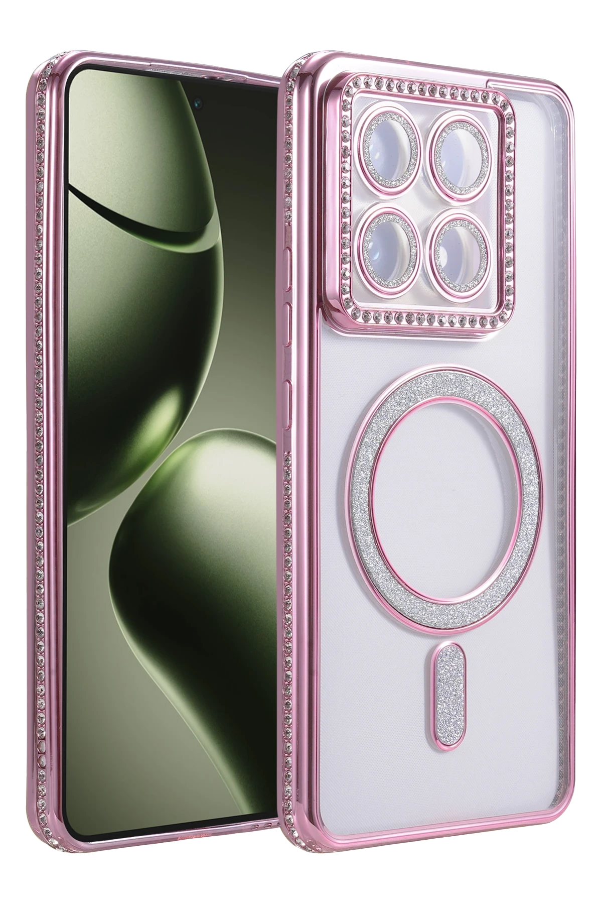Newface Xiaomi Mi 14T Pro Joke Simli Magneticsafe Kılıf - Pembe
