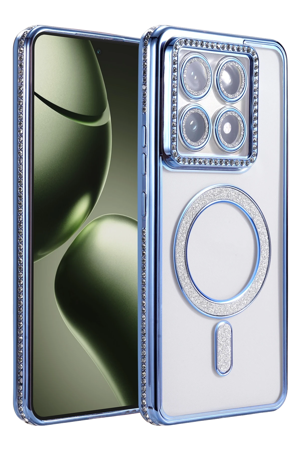 Newface Xiaomi Mi 14T Pro Joke Simli Magneticsafe Kılıf - Mavi