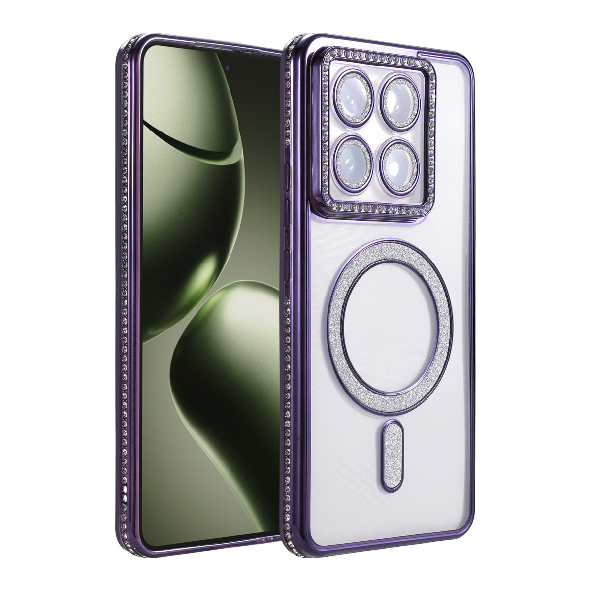 Newface Xiaomi Mi 14T Pro Joke Simli Magneticsafe Kılıf - Derin Mor — görsel 9
