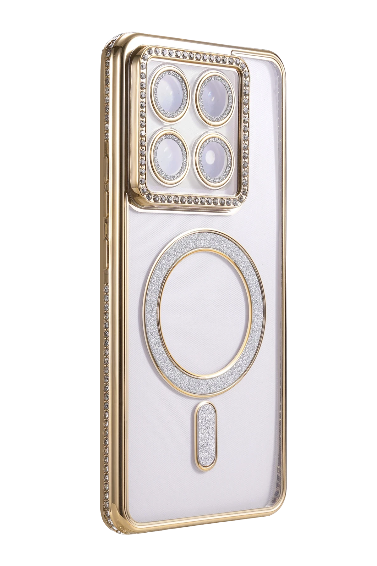 Newface Xiaomi Mi 14T Pro Joke Simli Magneticsafe Kılıf - Gold