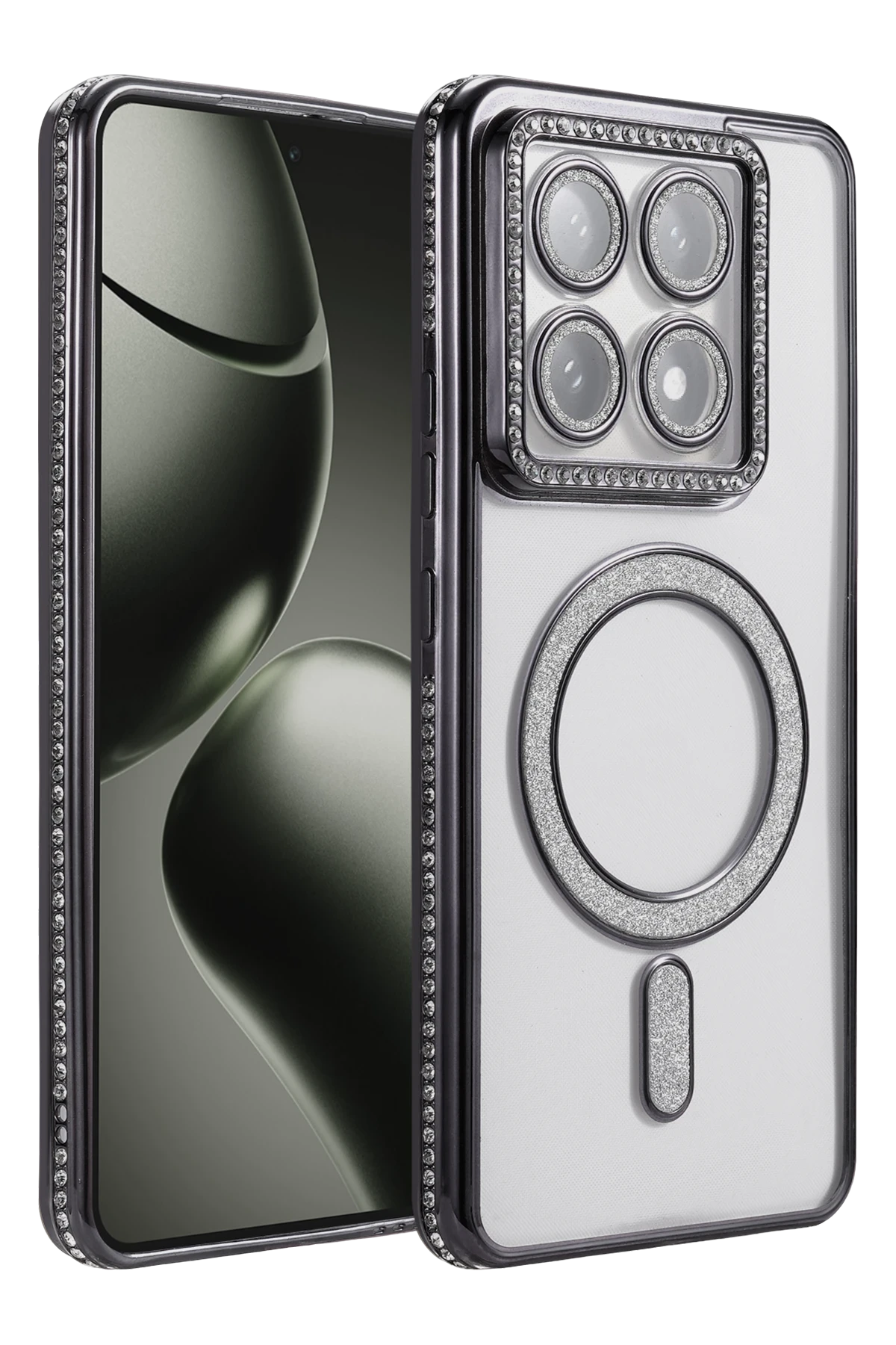 Newface Xiaomi Mi 14T Pro Joke Simli Magneticsafe Kılıf - Siyah