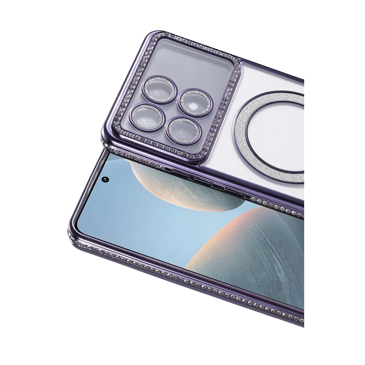 Newface Xiaomi Poco X6 Pro Joke Simli Magneticsafe Kılıf - Derin Mor — görsel 6
