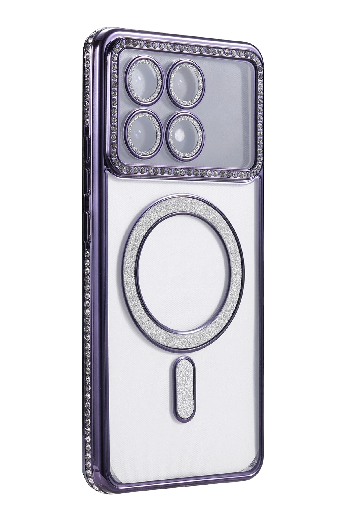 Newface Xiaomi Poco X6 Pro Joke Simli Magneticsafe Kılıf - Derin Mor