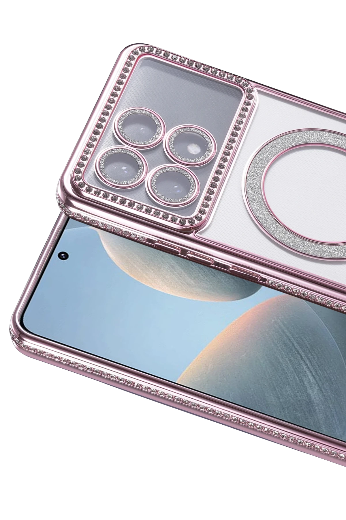 Newface Xiaomi Poco X6 Pro Joke Simli Magneticsafe Kılıf - Pembe