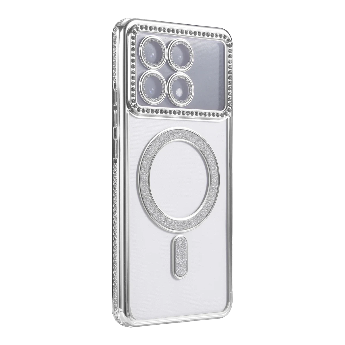 Xiaomi Poco X6 Pro Joke Simli Magneticsafe Kılıf - Gümüş