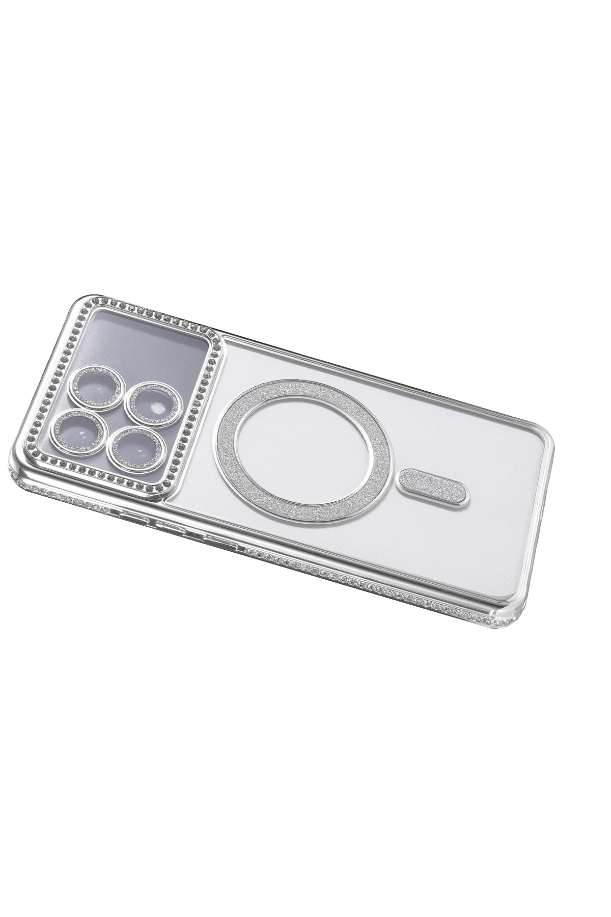 Newface Xiaomi Poco X6 Pro Joke Simli Magneticsafe Kılıf - Gümüş