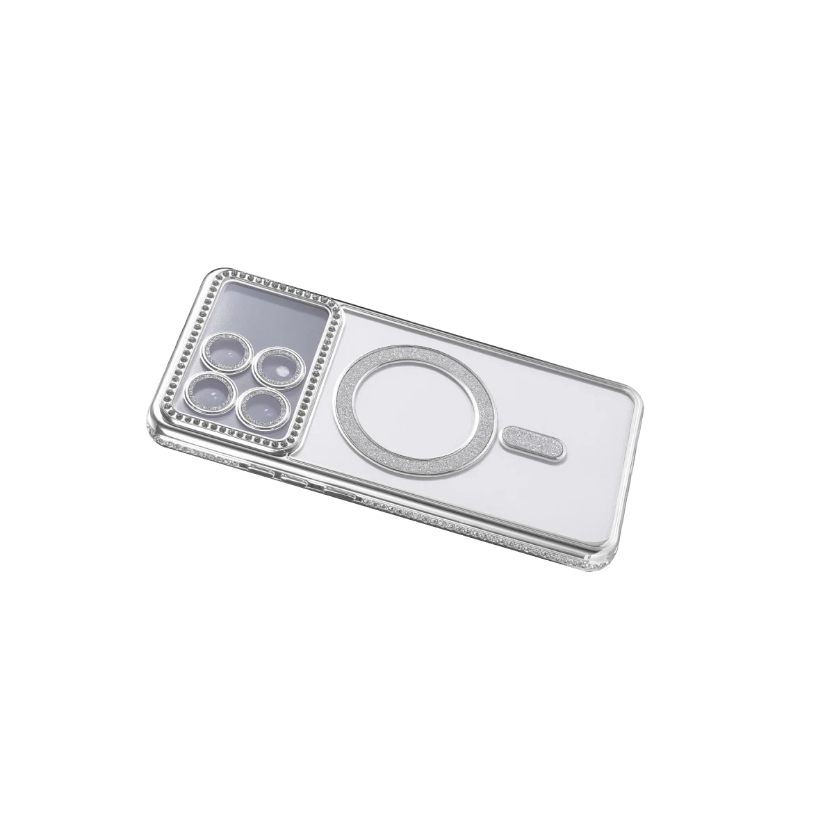 Xiaomi Poco X6 Pro Joke Simli Magneticsafe Kılıf - Gümüş