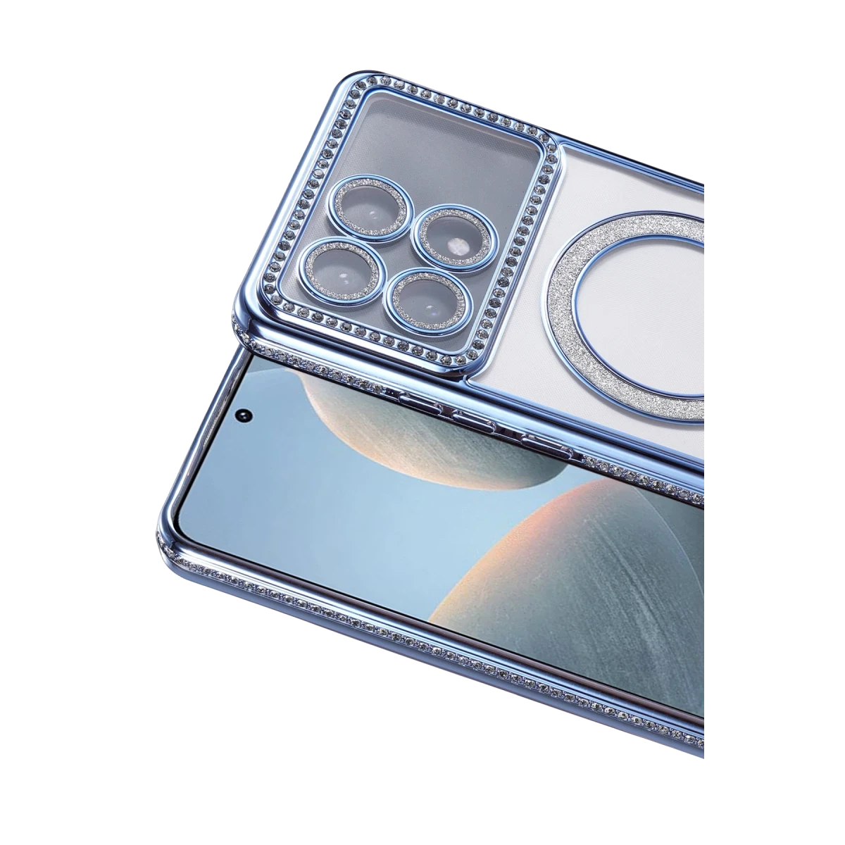 Xiaomi Poco X6 Pro Joke Simli Magneticsafe Kılıf - Mavi