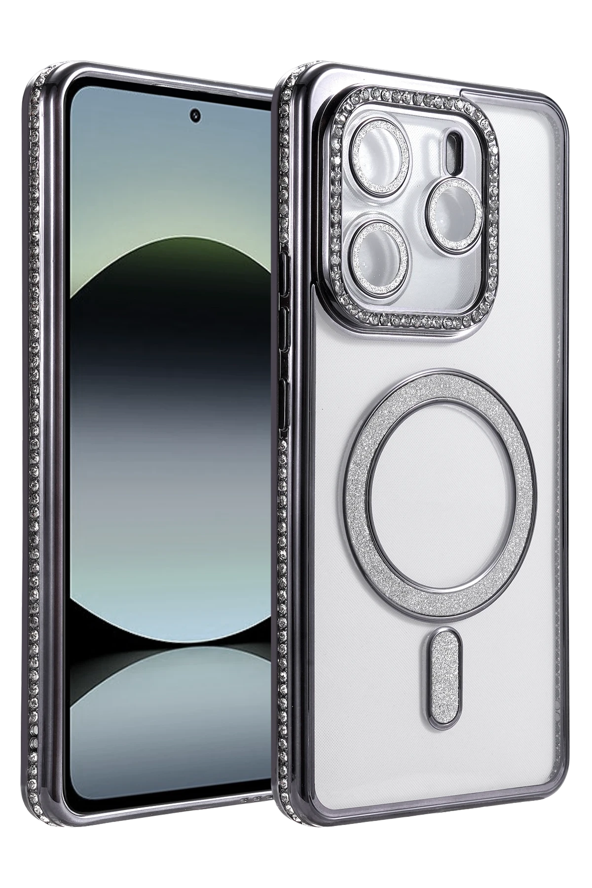 Newface Xiaomi Redmi Note 14 4G Joke Simli Magneticsafe Kılıf - Siyah