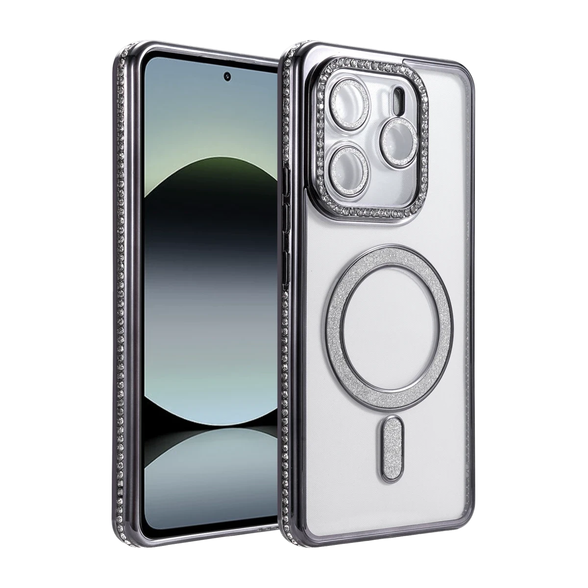Newface Xiaomi Redmi Note 14 4G Joke Simli Magneticsafe Kılıf - Siyah