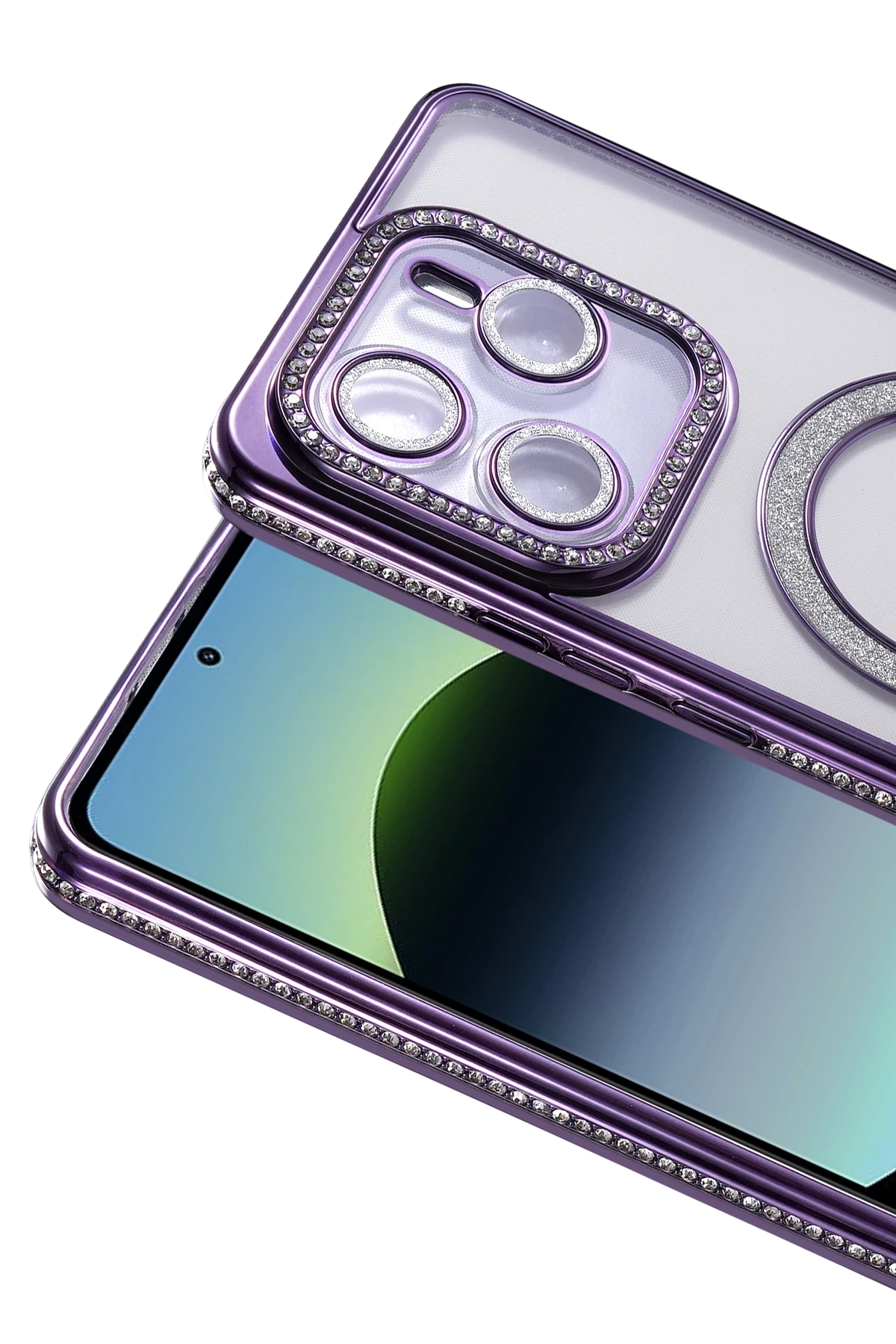 Newface Xiaomi Redmi Note 14 4G Joke Simli Magneticsafe Kılıf - Derin Mor — görsel 2
