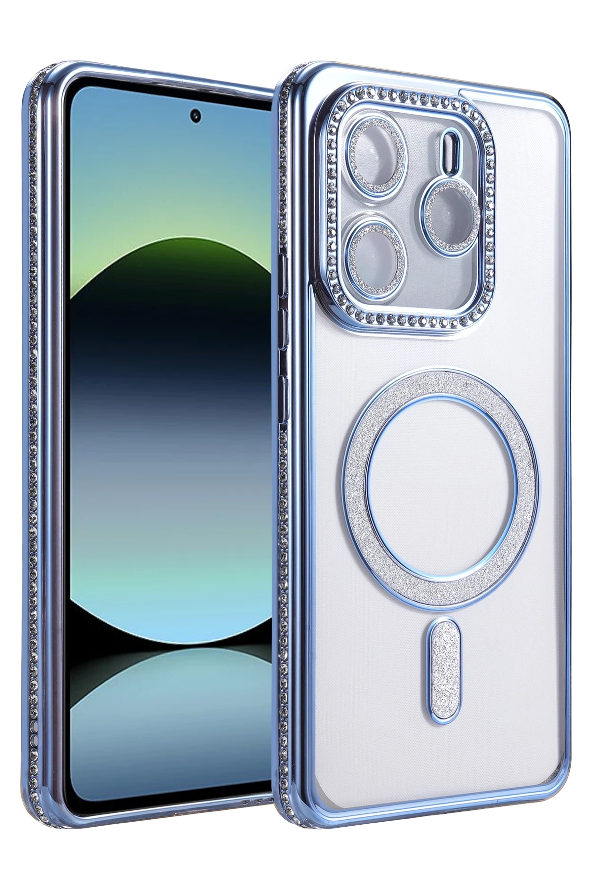 Newface Xiaomi Redmi Note 14 4G Joke Simli Magneticsafe Kılıf - Mavi