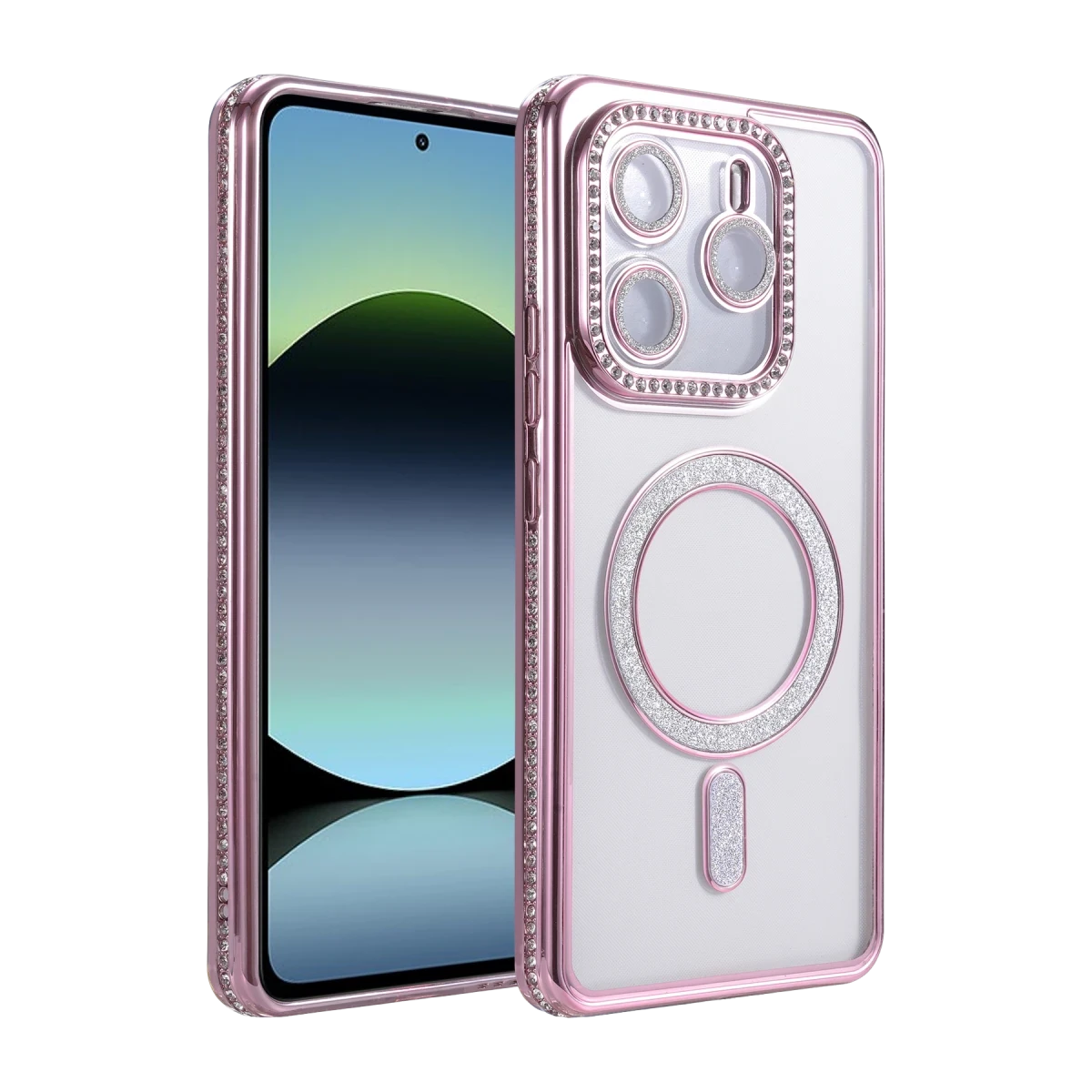 Xiaomi Redmi Note 14 4G Joke Simli Magneticsafe Kılıf - Pembe