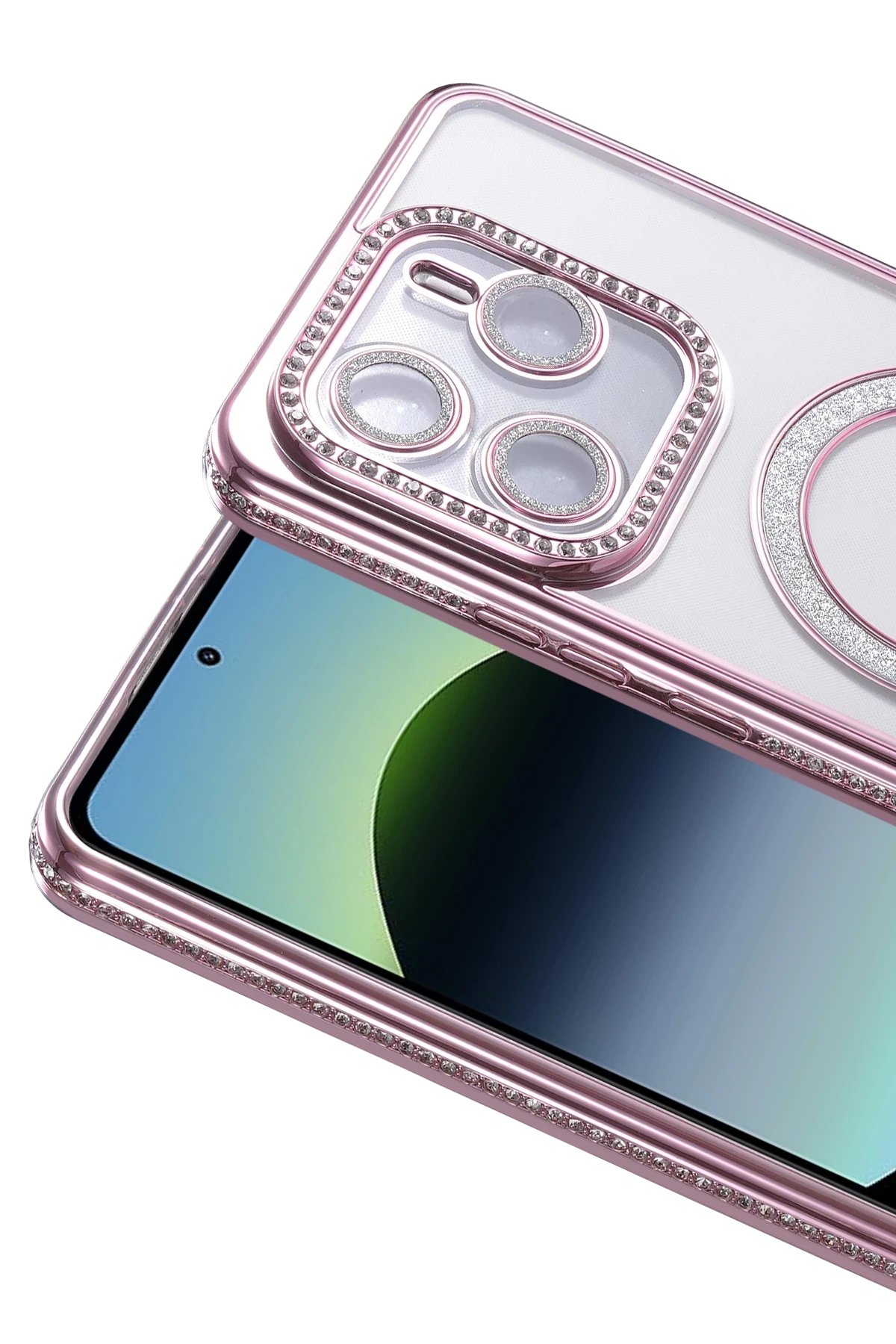 Newface Xiaomi Redmi Note 14 4G Joke Simli Magneticsafe Kılıf - Pembe