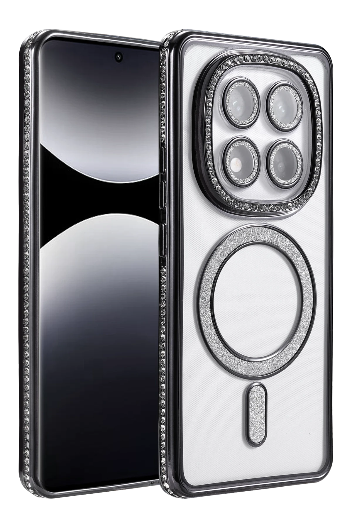 Newface Xiaomi Redmi Note 14 Pro 5G Joke Simli Magneticsafe Kılıf - Siyah