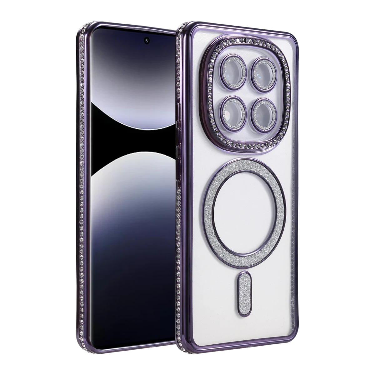 Newface Xiaomi Redmi Note 14 Pro 5G Joke Simli Magneticsafe Kılıf - Derin Mor — görsel 5