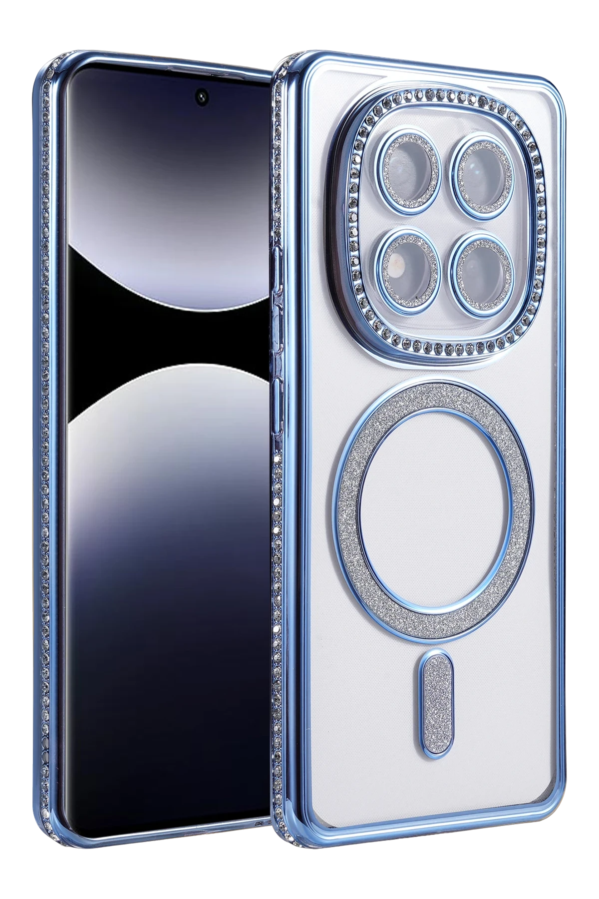 Newface Xiaomi Redmi Note 14 Pro 5G Joke Simli Magneticsafe Kılıf - Mavi