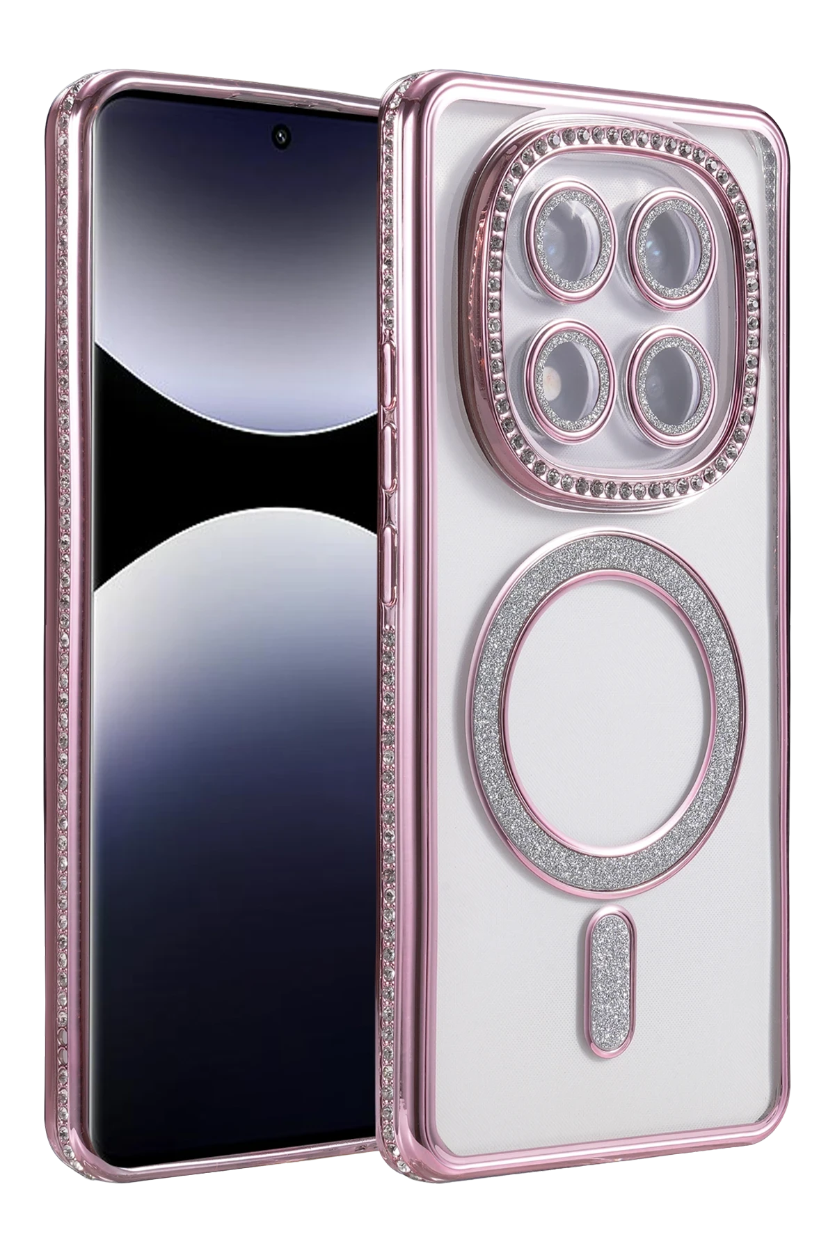 Newface Xiaomi Redmi Note 14 Pro 5G Joke Simli Magneticsafe Kılıf - Pembe