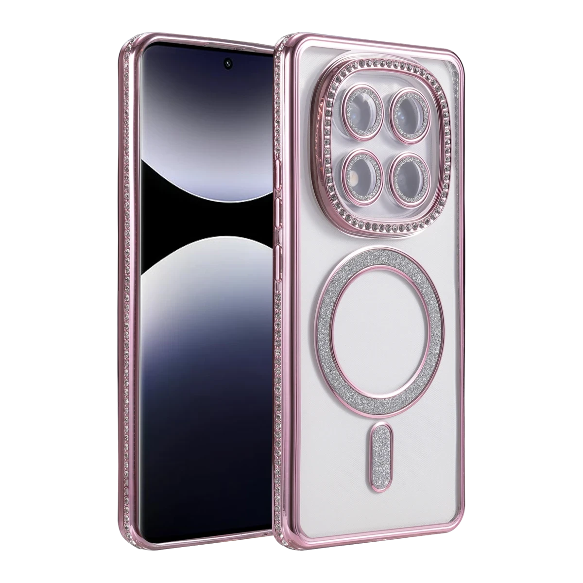 Newface Xiaomi Redmi Note 14 Pro 5G Joke Simli Magneticsafe Kılıf - Pembe