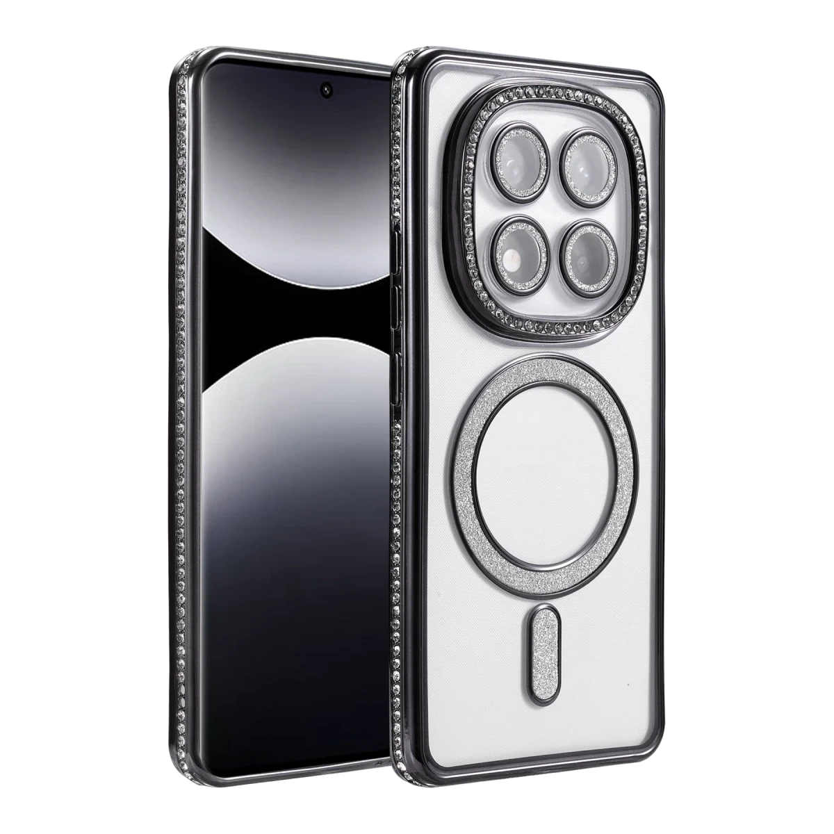 Newface Xiaomi Redmi Note 14 Pro 4G Joke Simli Magneticsafe Kılıf - Siyah