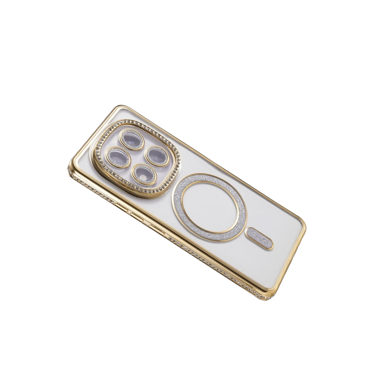 Newface Xiaomi Redmi Note 14 Pro 4G Joke Simli Magneticsafe Kılıf - Gold