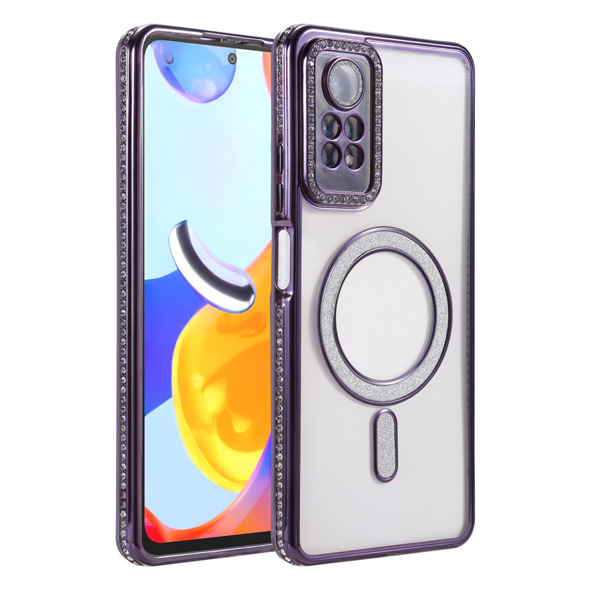 Newface Xiaomi Redmi Note 12 Pro 4G Joke Simli Magneticsafe Kılıf - Derin Mor — görsel 9