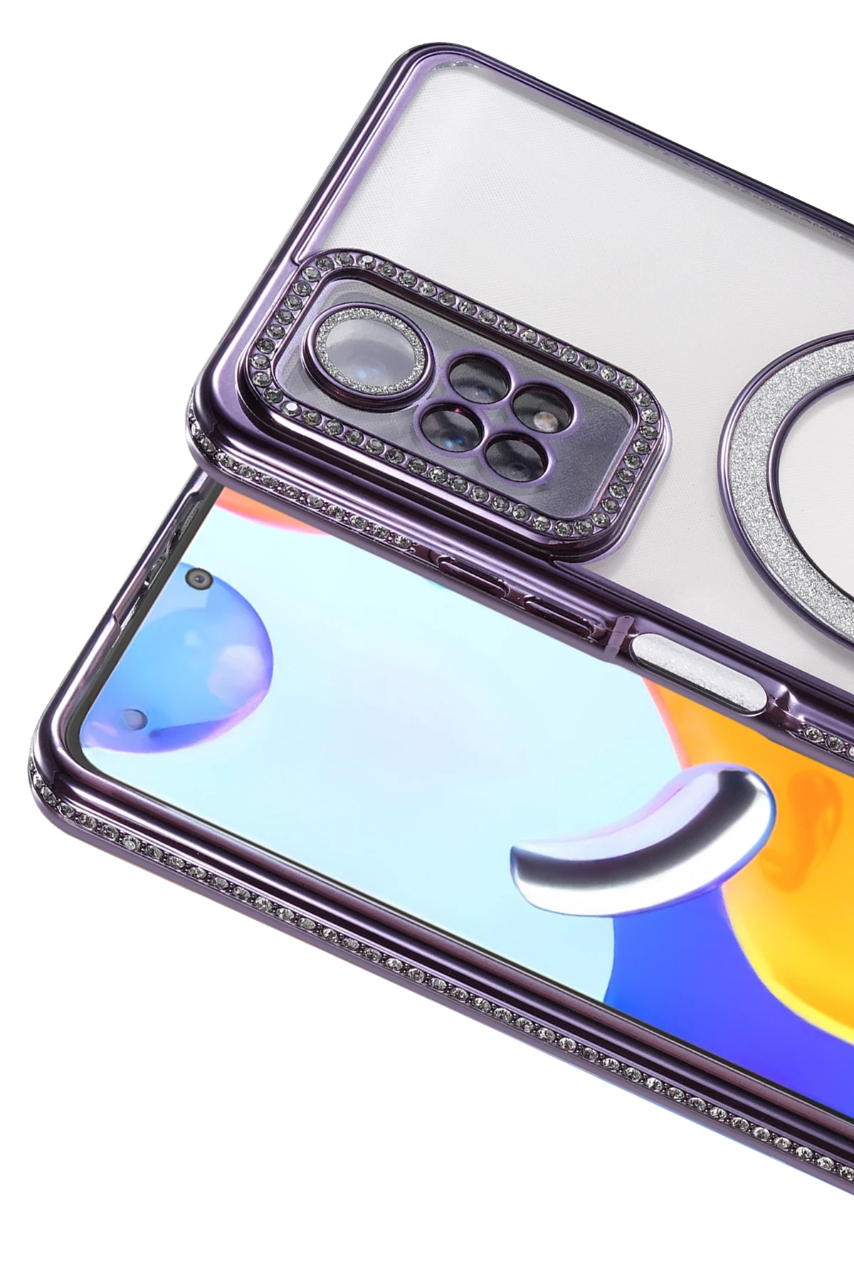 Newface Xiaomi Redmi Note 12 Pro 4G Joke Simli Magneticsafe Kılıf - Derin Mor — görsel 2
