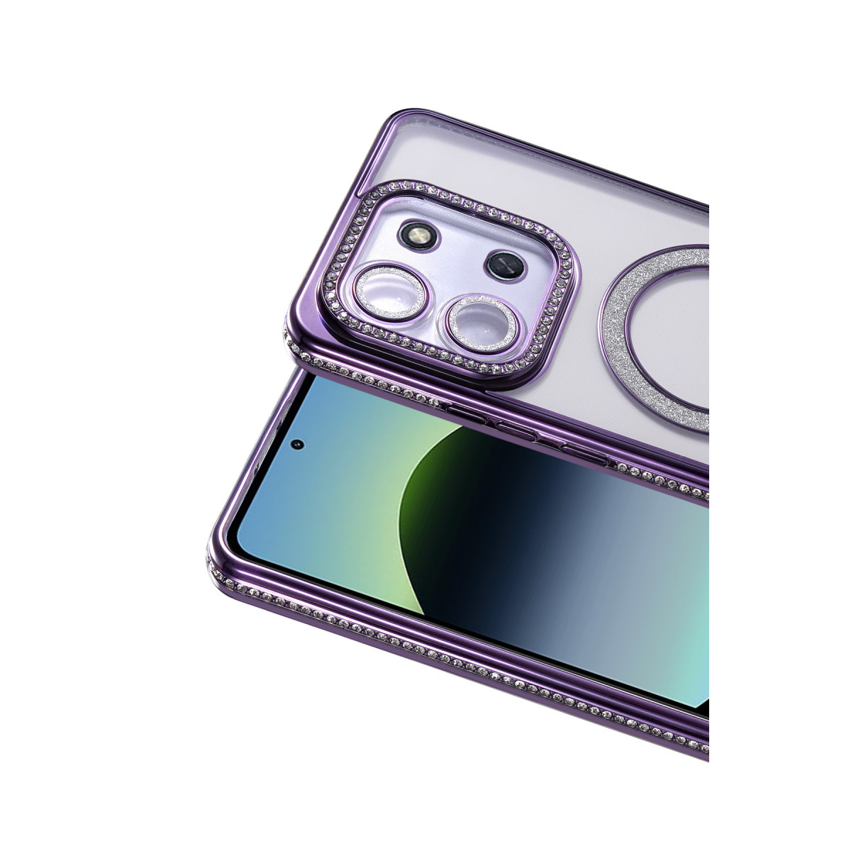 Newface Xiaomi Redmi 15C 4G Joke Simli Magneticsafe Kılıf - Derin Mor — görsel 8