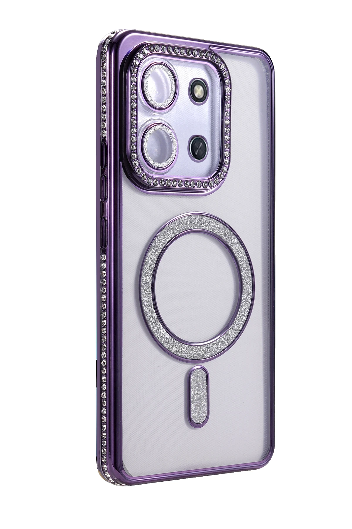 Newface Xiaomi Redmi 15C 4G Joke Simli Magneticsafe Kılıf - Derin Mor — görsel 3