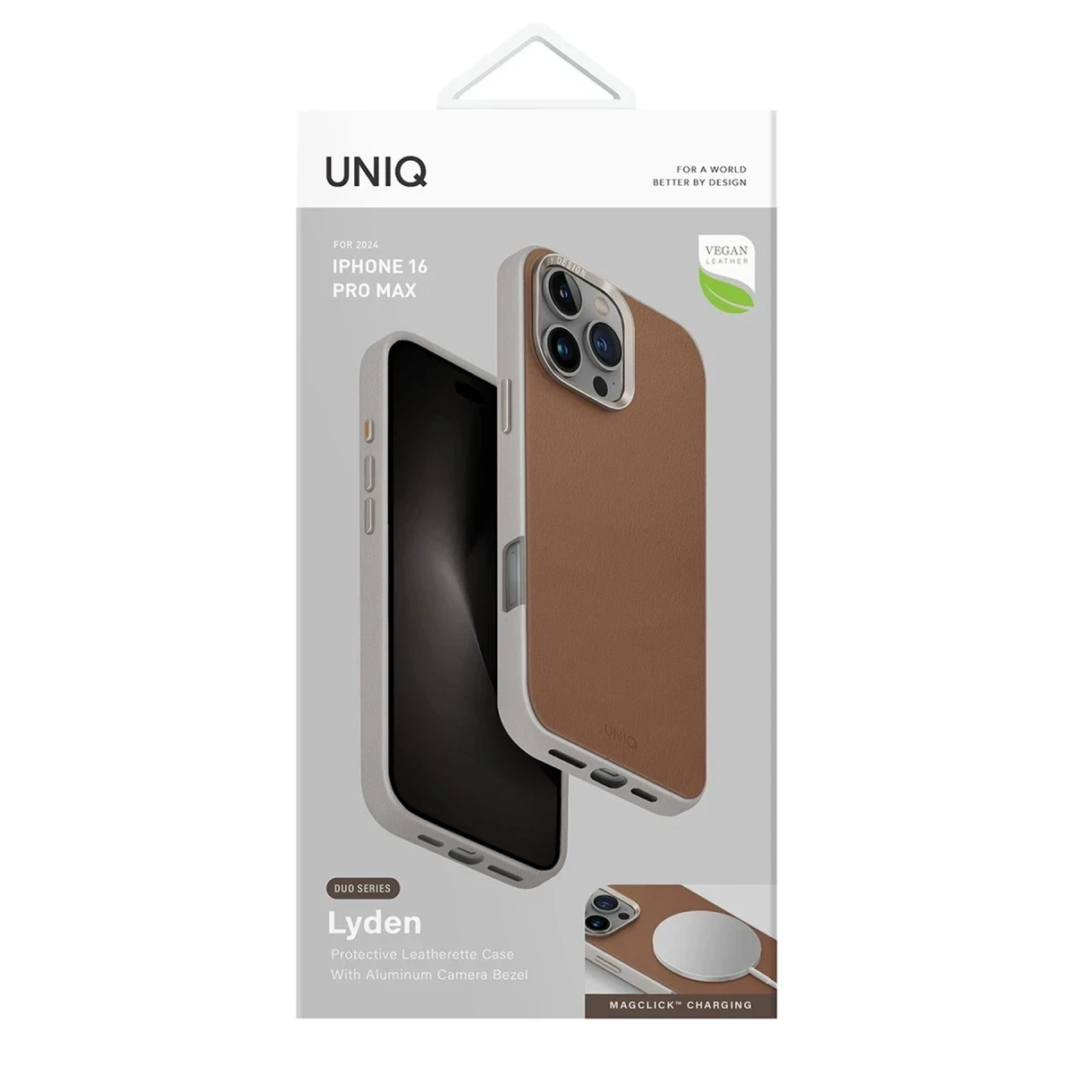 Uniq Apple iPhone 16 Pro Lyden DS Magsafe Kapak - Bej