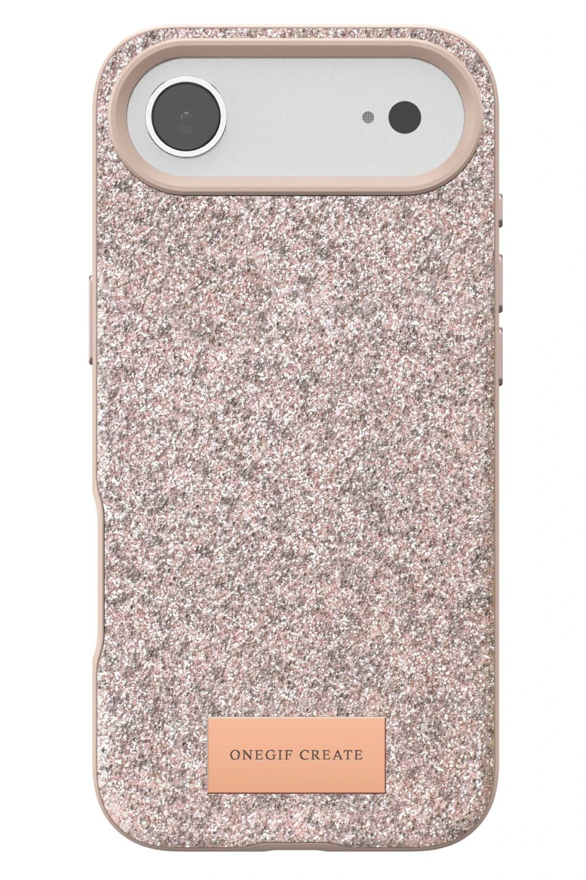 Onegif Apple iPhone 17 Air Bright Simli Kapak - Pembe