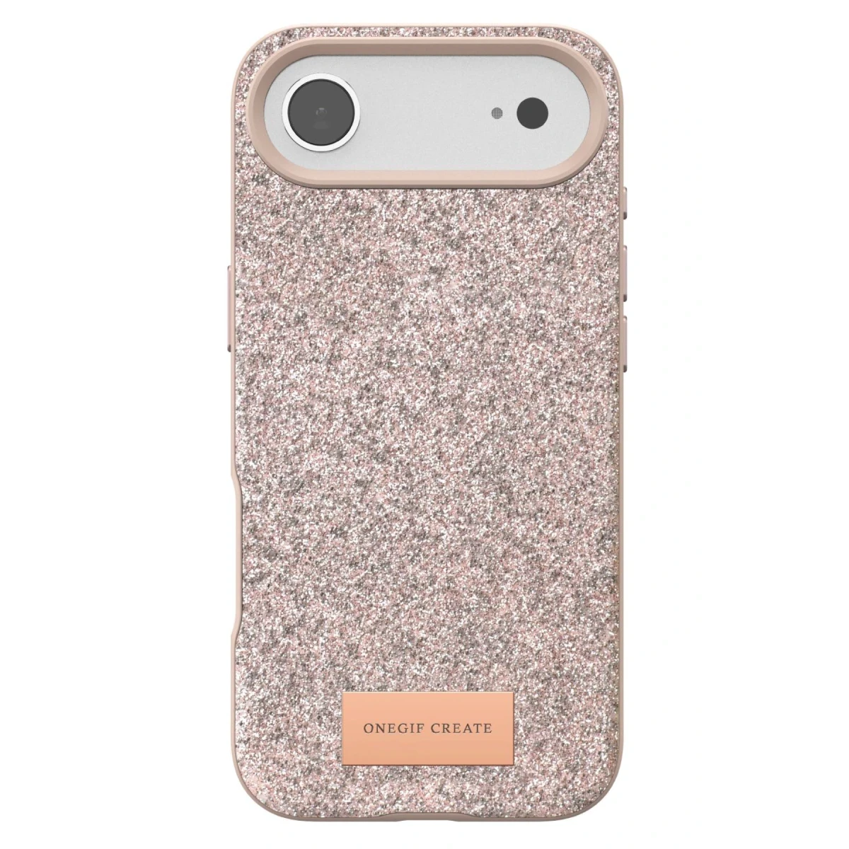 Onegif Apple iPhone 17 Air Bright Simli Kapak - Pembe