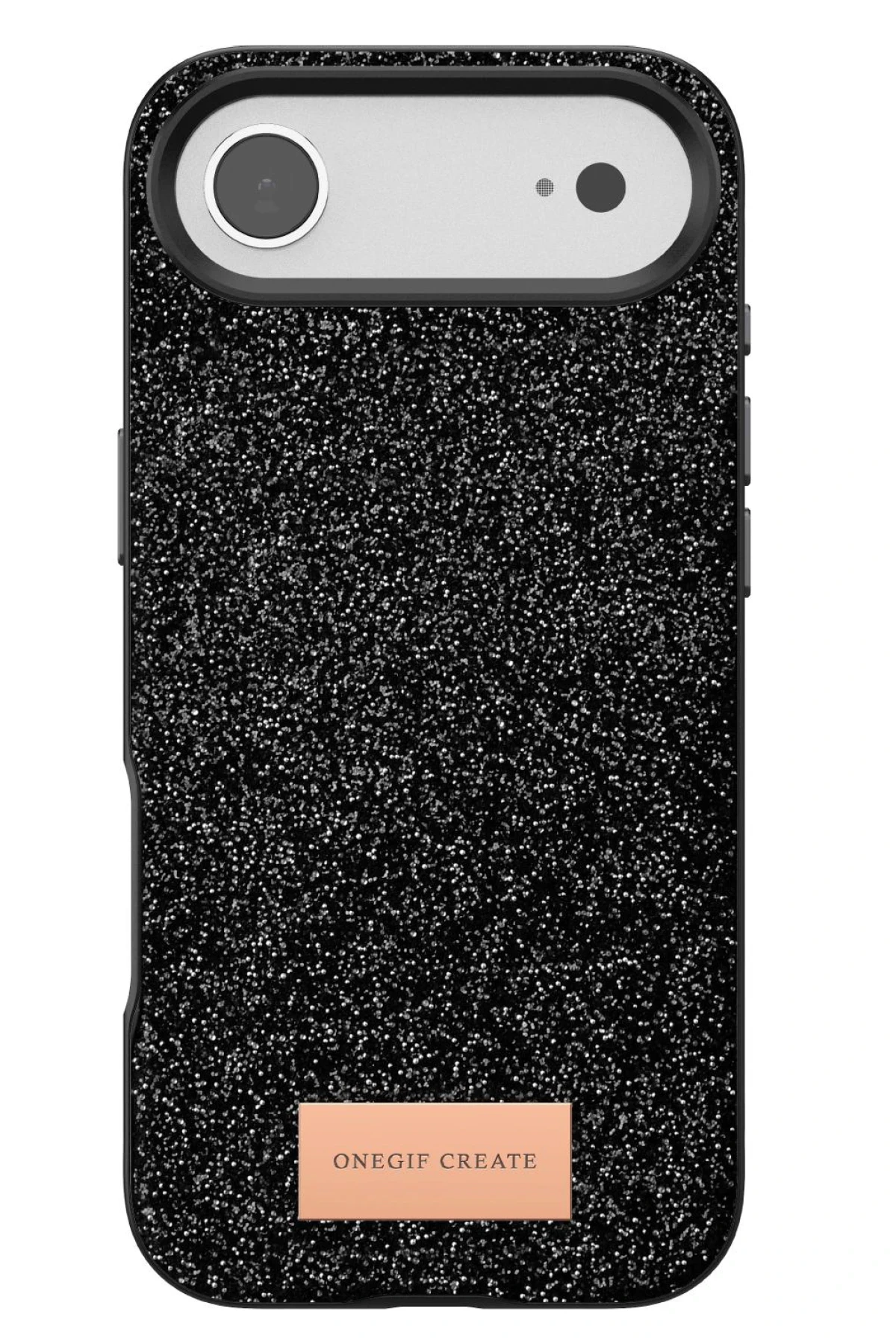 Onegif Apple iPhone 17 Air Bright Simli Kapak - Siyah