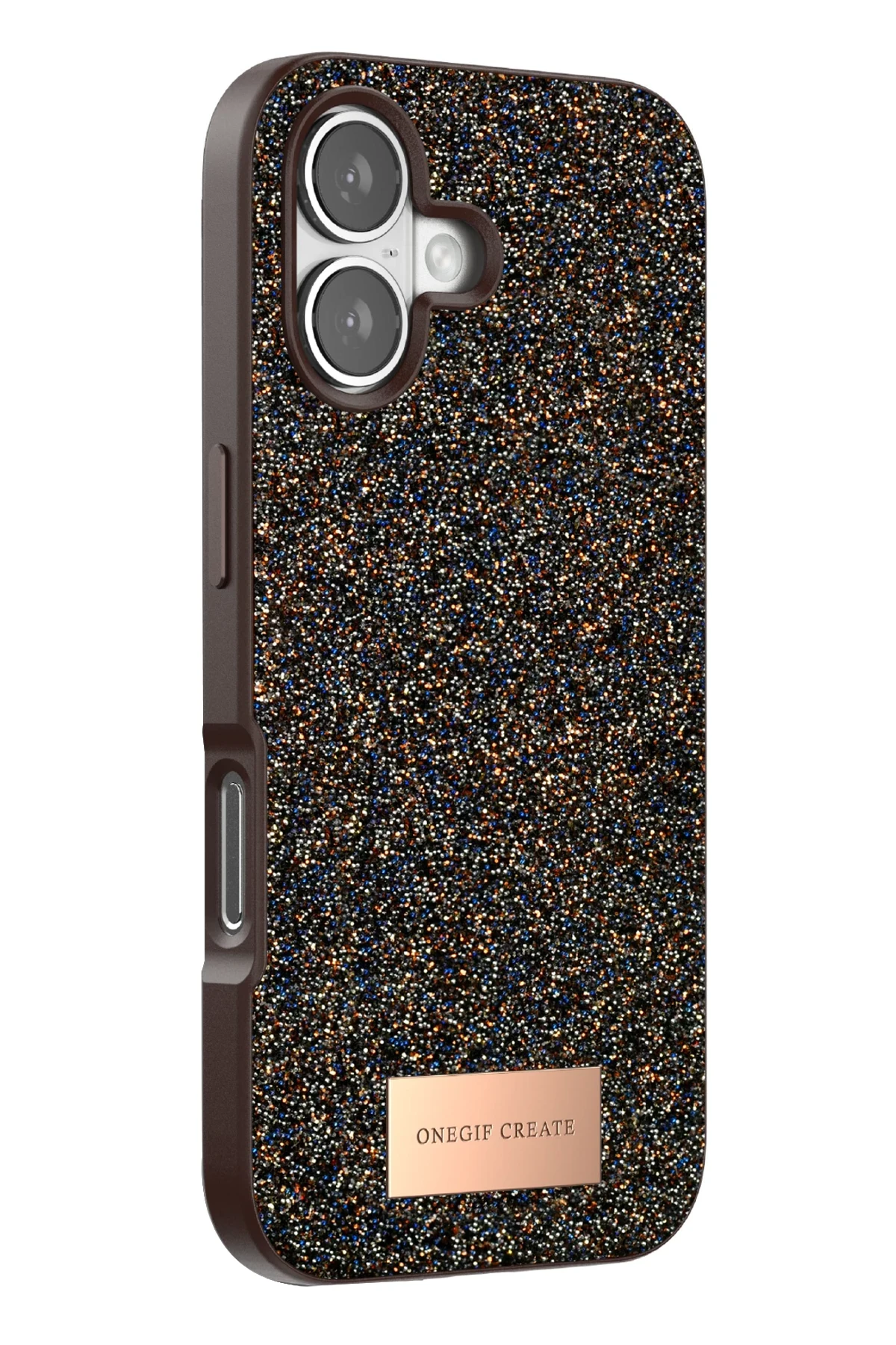 Onegif Apple iPhone 17 Bright Simli Kapak - Gold