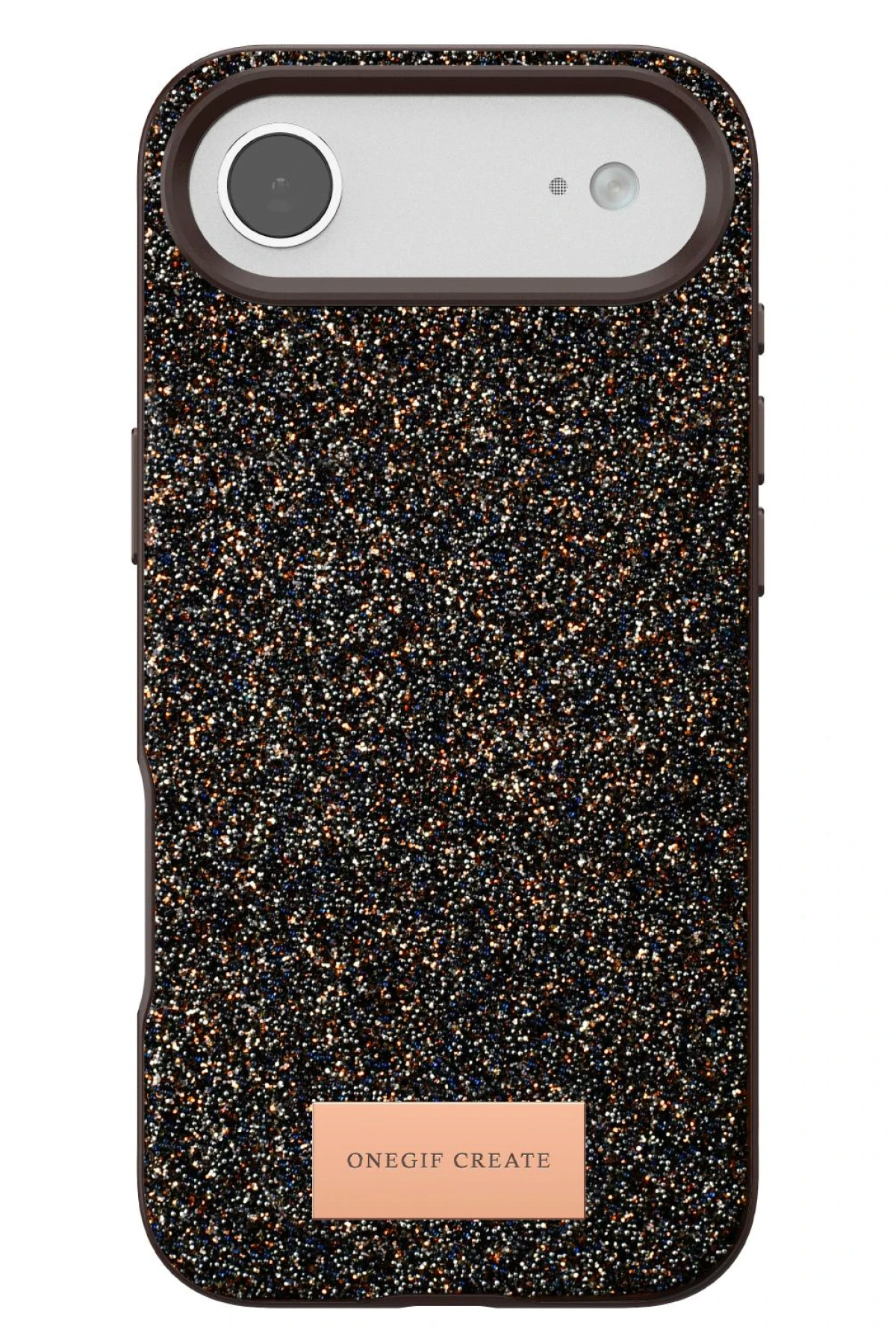 Onegif Apple iPhone 17 Air Bright Simli Kapak - Gold
