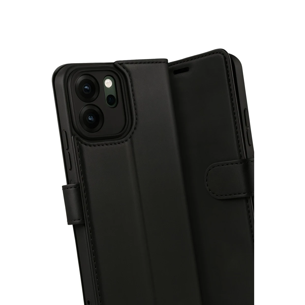 Oppo Reno 14F Trend S Plus Kapaklı Kılıf - Siyah