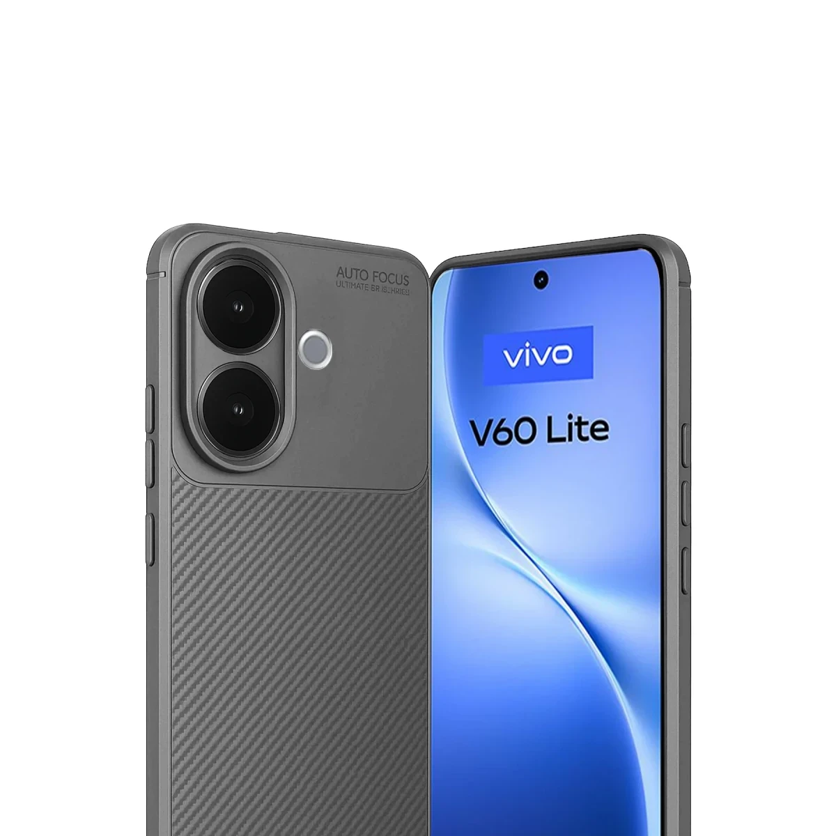 Newface Vivo V60 Lite Auto Focus Karbon Kapak - Gri — görsel 5