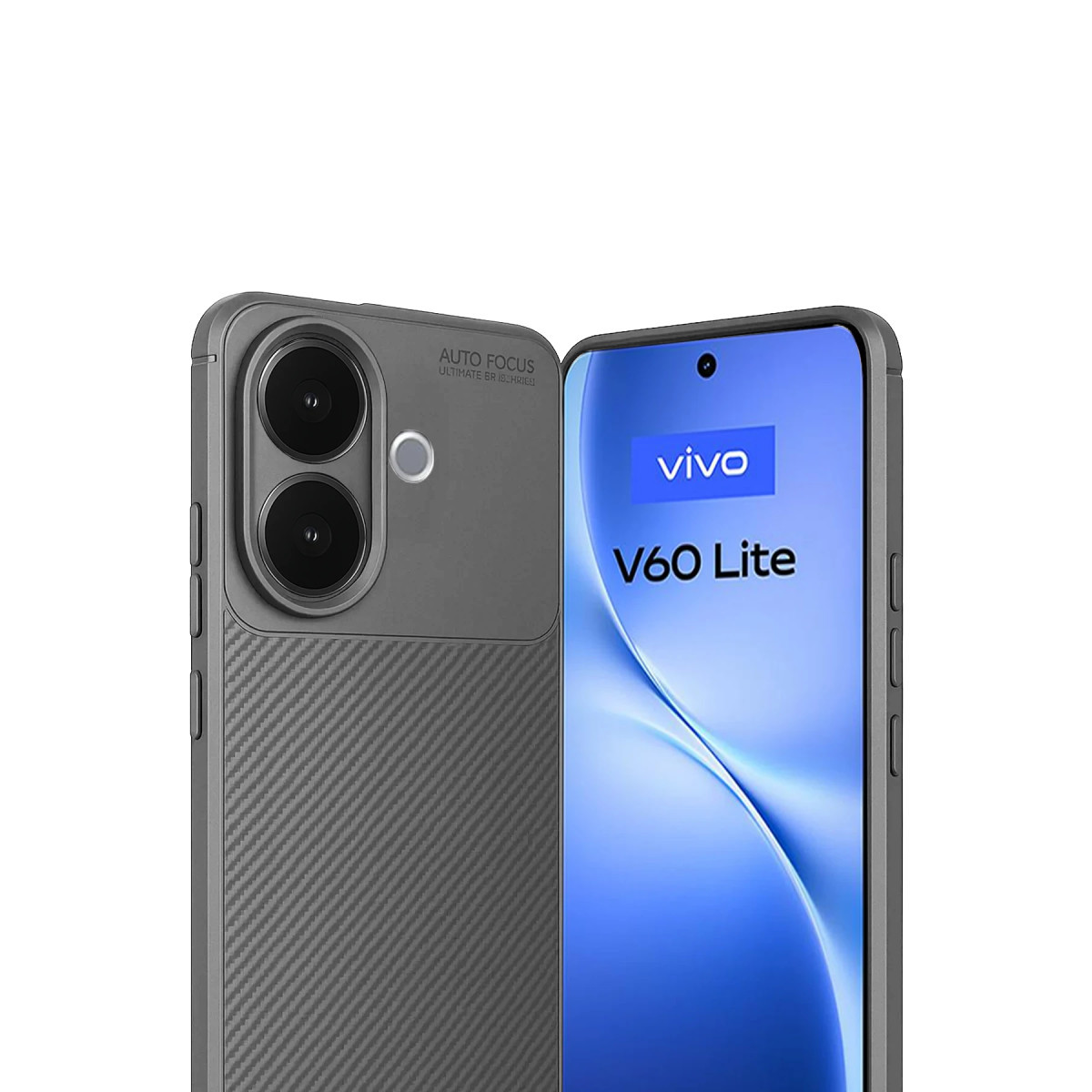 Newface Vivo V60 Lite Auto Focus Karbon Kapak - Gri — görsel 8